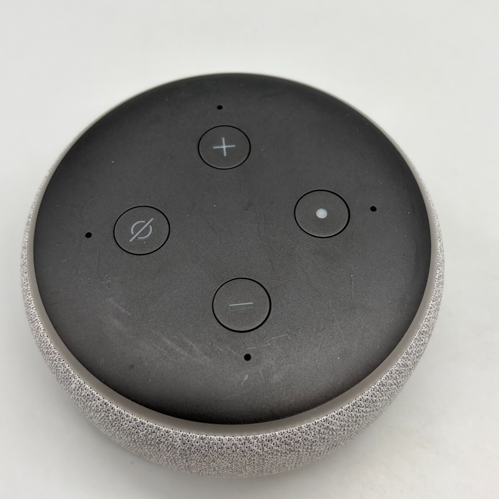 Amazon Echo Dot (3rd Generation) Smart Speaker & Power Cord - Gray - Tested - Picture 3 of 6